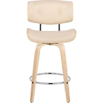 blakely cream natural counter height stool   