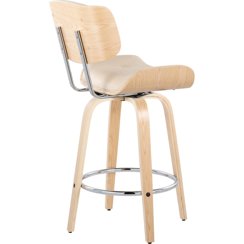 blakely cream natural counter height stool   