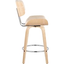 blakely cream natural counter height stool   