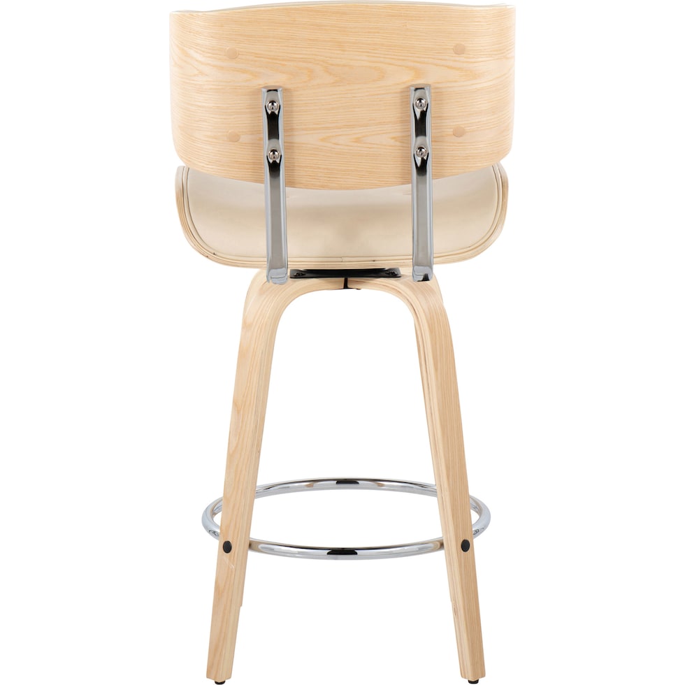 blakely cream natural counter height stool   