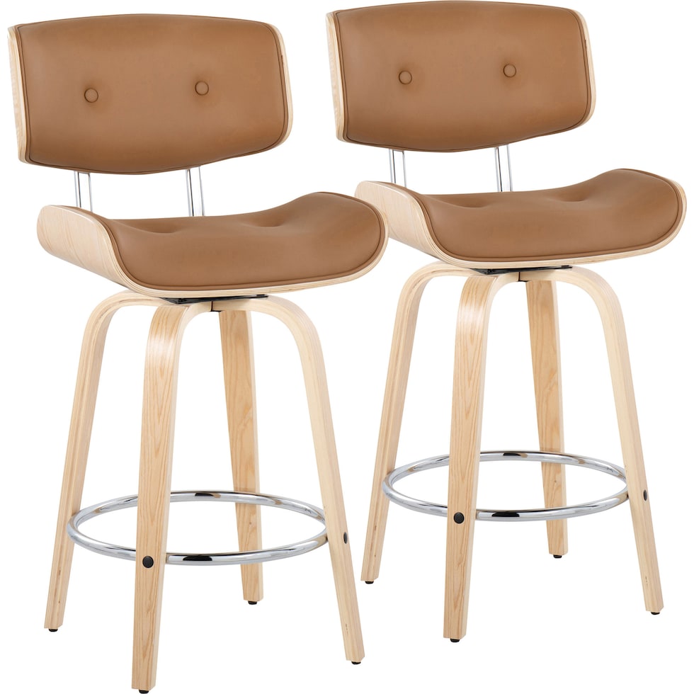 blakely light brown counter height stool   