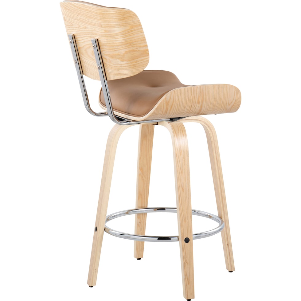 blakely light brown counter height stool   