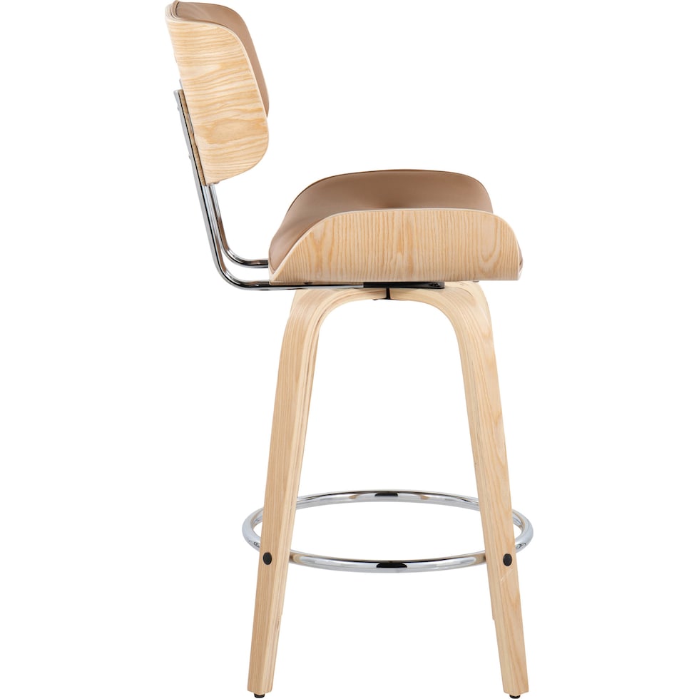 blakely light brown counter height stool   