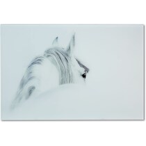 blanco mane horse wall art white wall art   