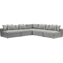Bliss 5-Piece Sectional - Gray | Value City Furniture
