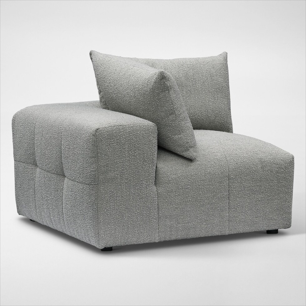 bliss gray corner chair web   