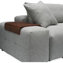 bliss gray sectional   