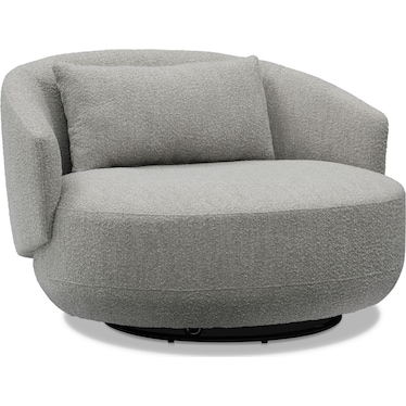 Sunday Accent Swivel Chair - Gray