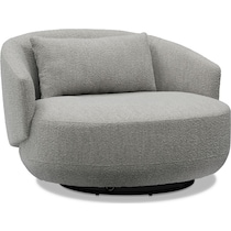 bliss gray swivel chair   