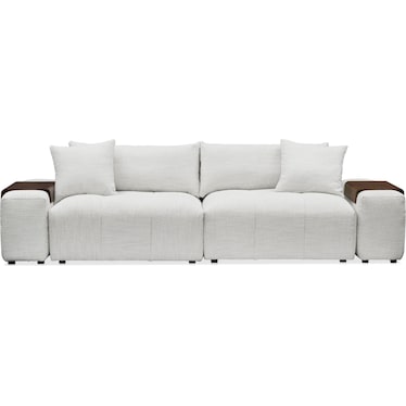 Bliss 4-Piece Sofa and 2 Floating Armrests with Tray Tables Set