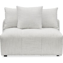 bliss white armless chair   