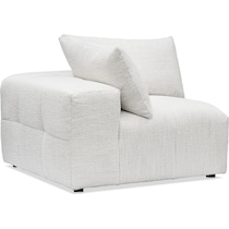 bliss white corner chair   