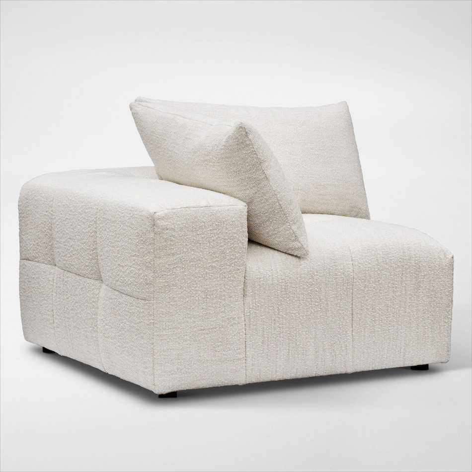 bliss white corner chair   