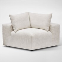 bliss white corner chair   
