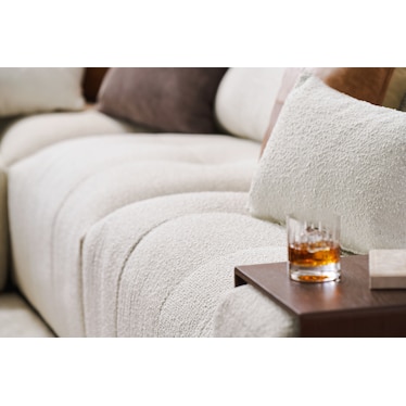 Bliss 6-Piece Sectional and 2 Floating Armrests with Tray Tables