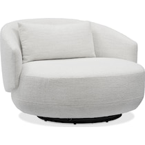 bliss white swivel chair   