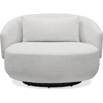 bliss white swivel chair   