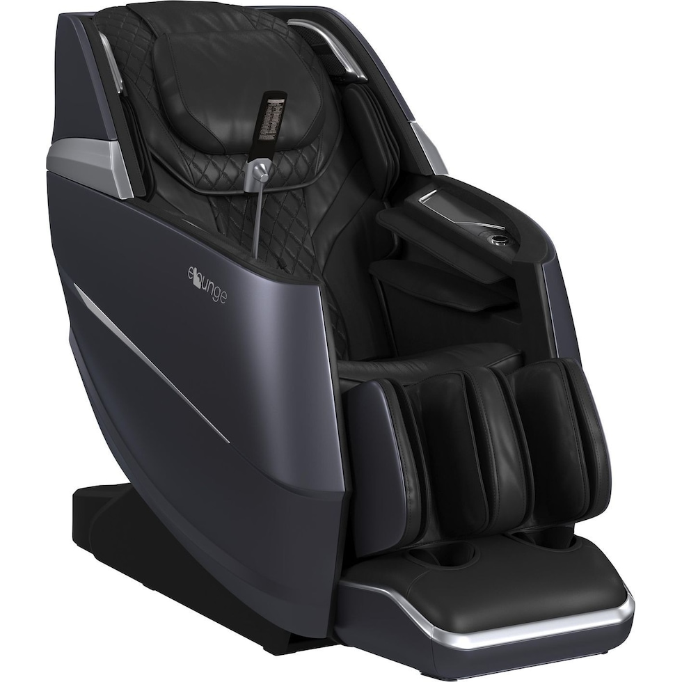 blissful black massage chair   