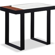 blocks black end table   