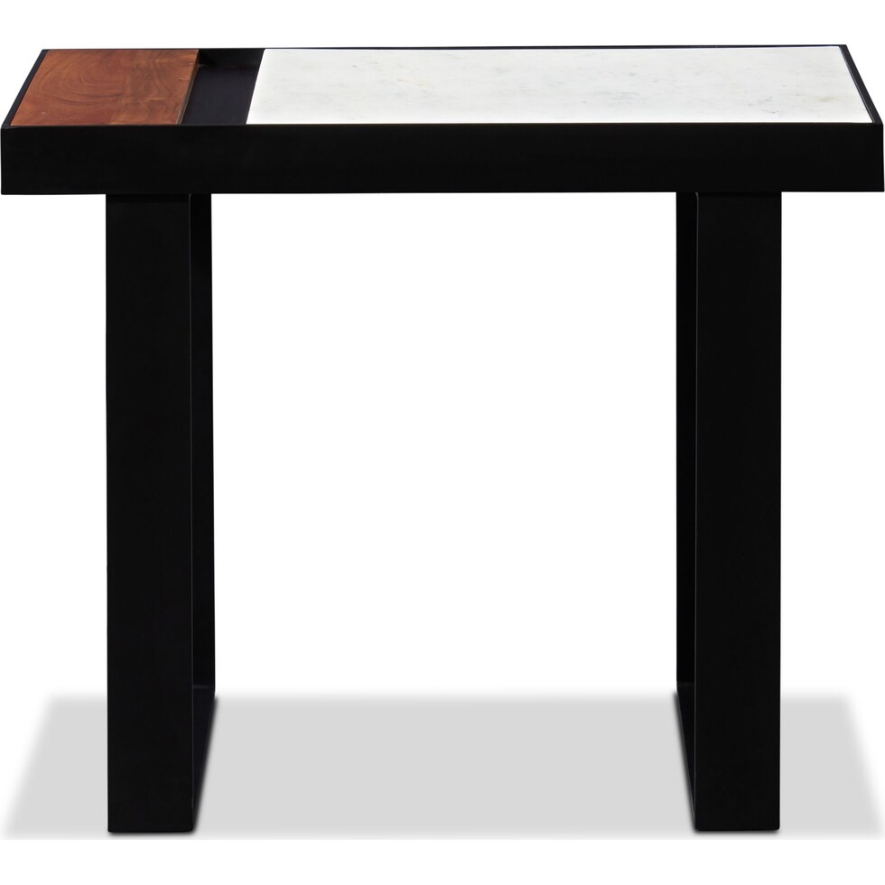 blocks black end table   