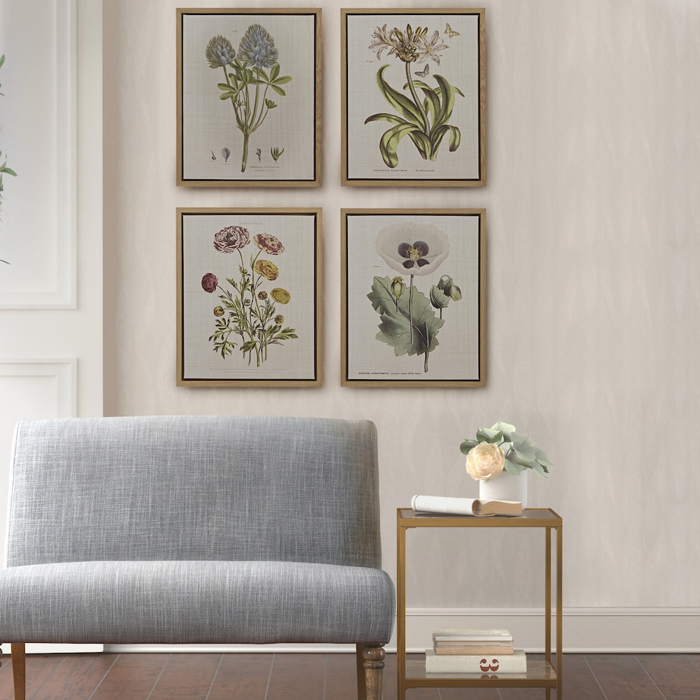 bloomer white wall art   