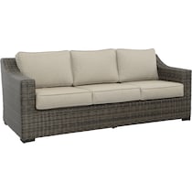 bloomington dark brown outdoor sofa   