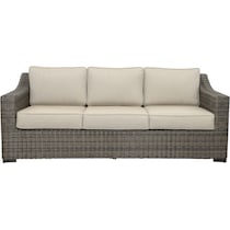 bloomington dark brown outdoor sofa   