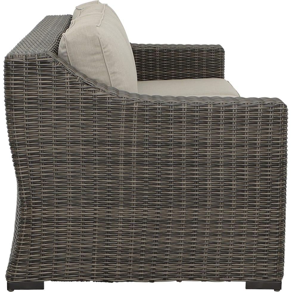 bloomington dark brown outdoor sofa   