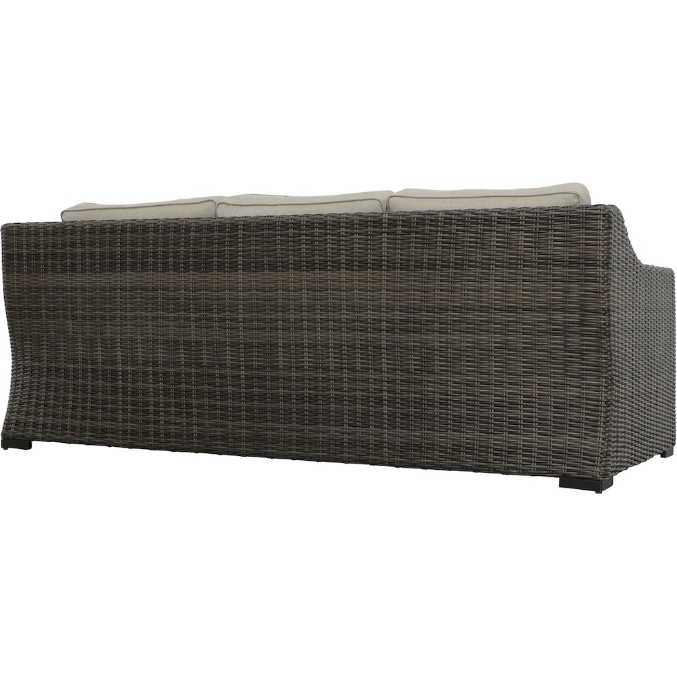 bloomington dark brown outdoor sofa   