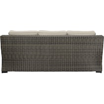 bloomington dark brown outdoor sofa   