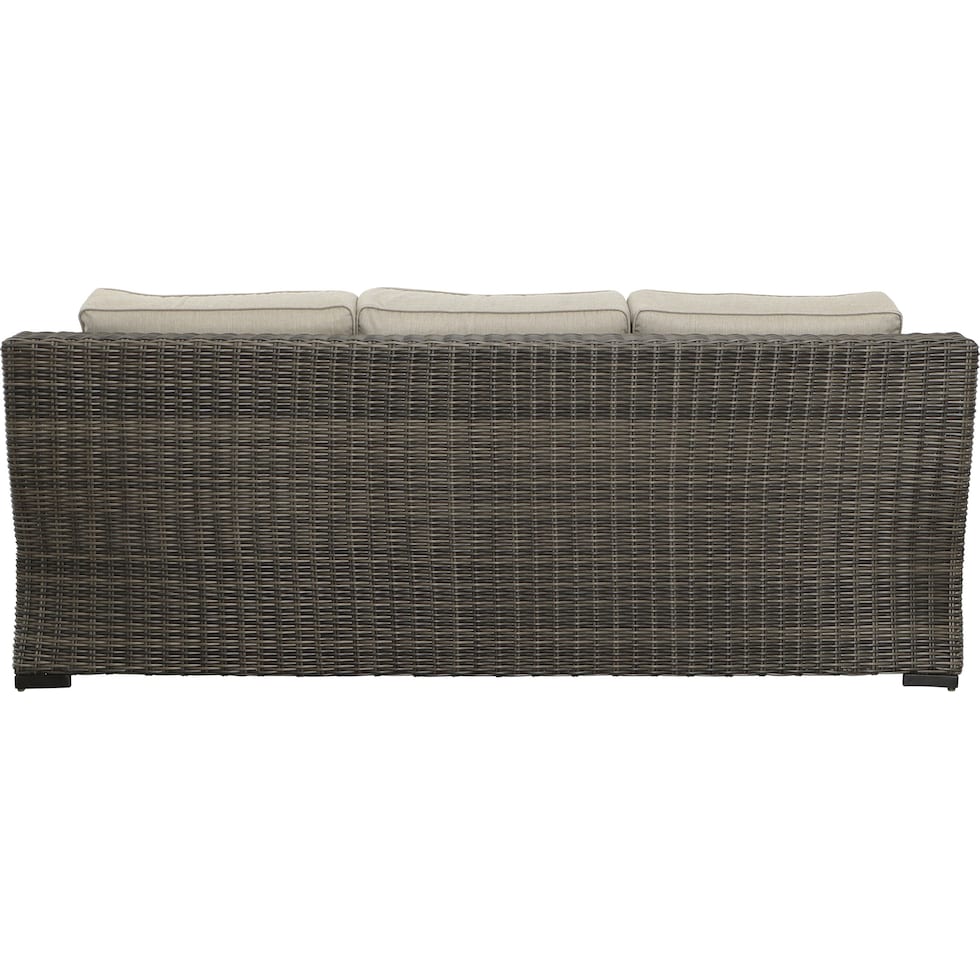 bloomington dark brown outdoor sofa   