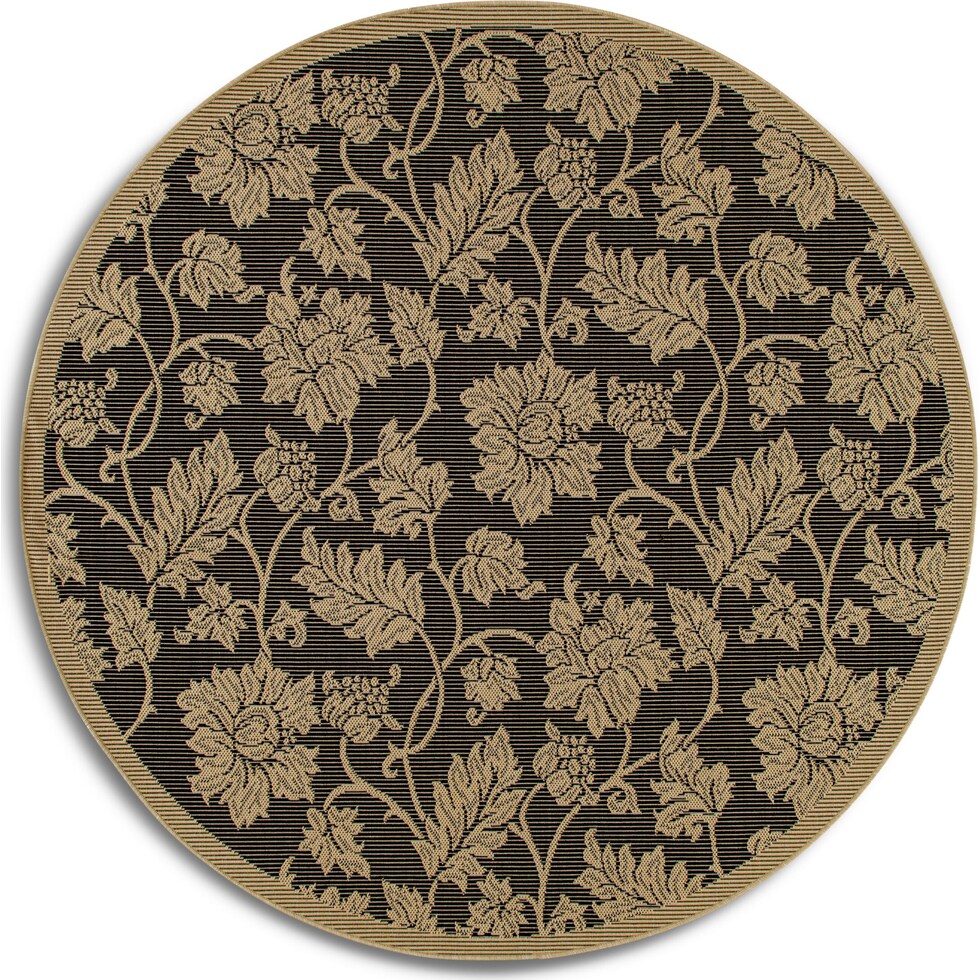 blooms light brown outdoor area rug   