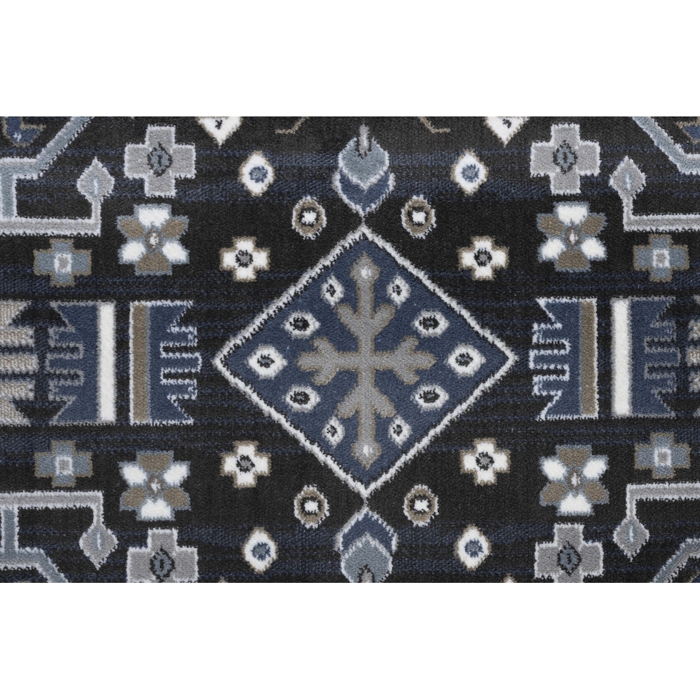blue and brown rug   