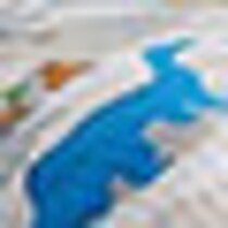 blue and green swatch  
