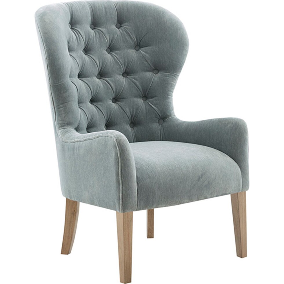 blue accent chair   