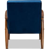 blue accent chair   