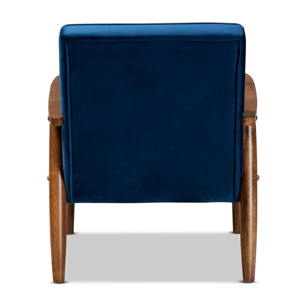 blue accent chair   