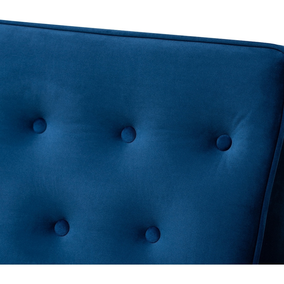 blue accent chair   