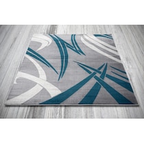 blue gray area rug  x    