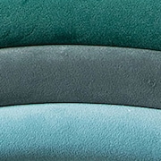 Kaia Round Velvet Wall Mirror - Aqua