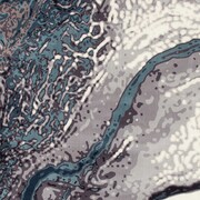 Titanium 2' x 4' Area Rug - Aqua