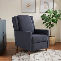 blumen blue recliner   