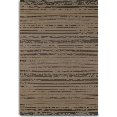 Blurred Indoor/Outdoor Area Rug - Beige