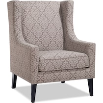 blythe gray accent chair   