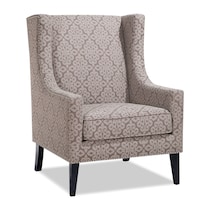 blythe gray accent chair   
