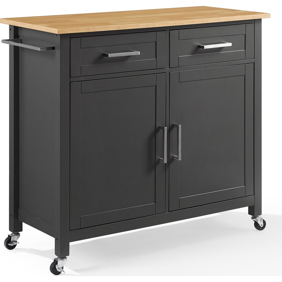 bobbie gray natural kitchen island   