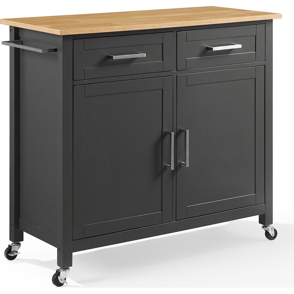 bobbie gray natural kitchen island   