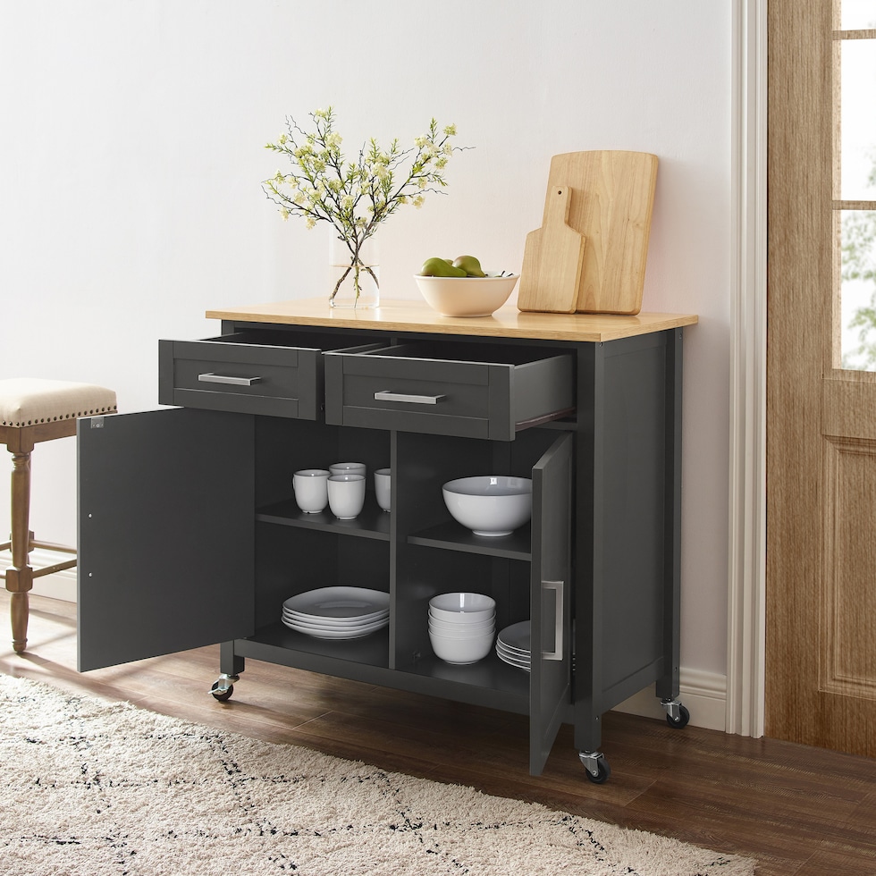 bobbie gray natural kitchen island   