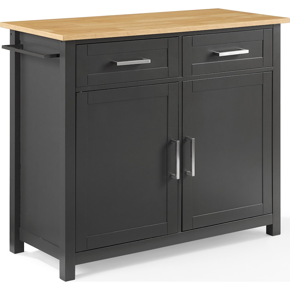 bobbie gray natural kitchen island   