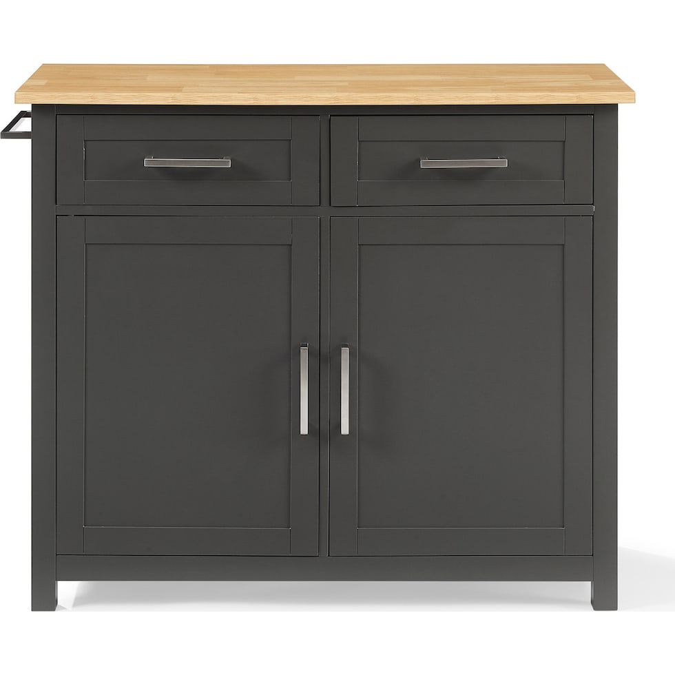 bobbie gray natural kitchen island   